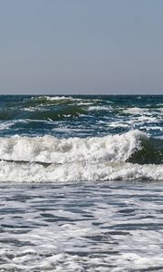 Preview wallpaper sea, ocean, waves, horizon, landscape