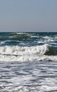 Preview wallpaper sea, ocean, waves, horizon, landscape