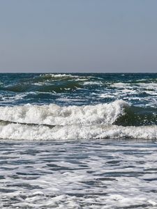 Preview wallpaper sea, ocean, waves, horizon, landscape