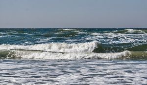 Preview wallpaper sea, ocean, waves, horizon, landscape