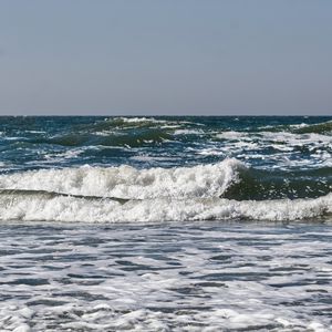 Preview wallpaper sea, ocean, waves, horizon, landscape