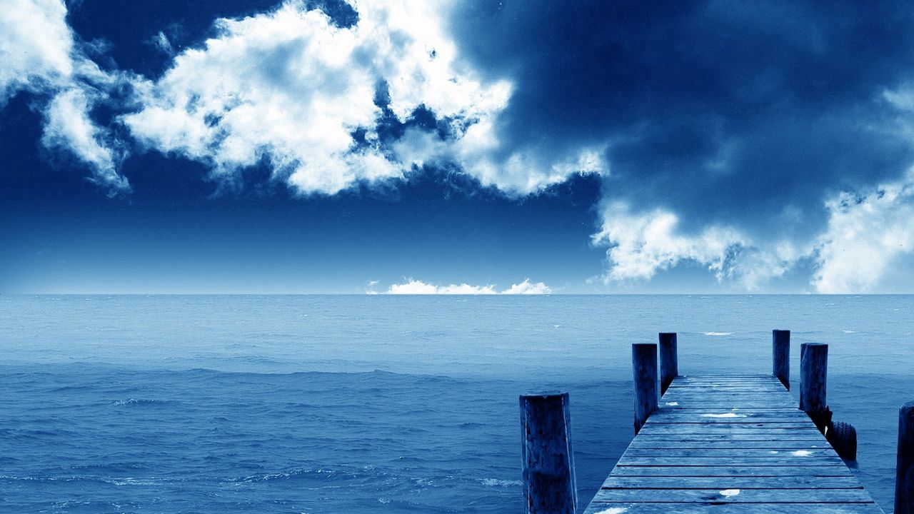 Wallpaper sea, pier, beautiful, sky, summer
