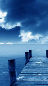 Preview wallpaper sea, pier, beautiful, sky, summer