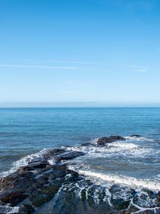 Preview wallpaper sea, reef, foam, nature