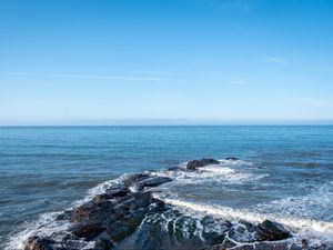 Preview wallpaper sea, reef, foam, nature