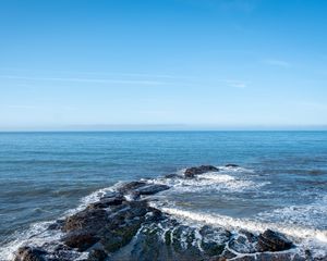 Preview wallpaper sea, reef, foam, nature