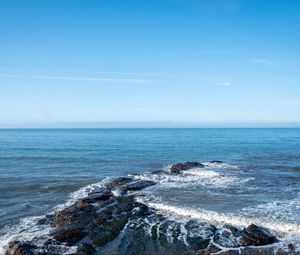 Preview wallpaper sea, reef, foam, nature