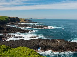 Preview wallpaper sea, reefs, stones, landscape