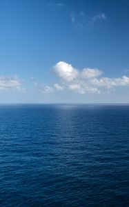 Preview wallpaper sea, ripples, horizon, clouds, sky