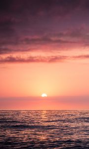 Preview wallpaper sea, ripples, landscape, horizon