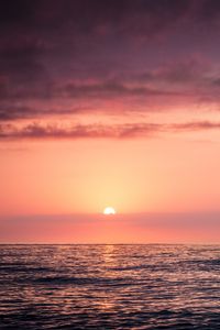 Preview wallpaper sea, ripples, landscape, horizon