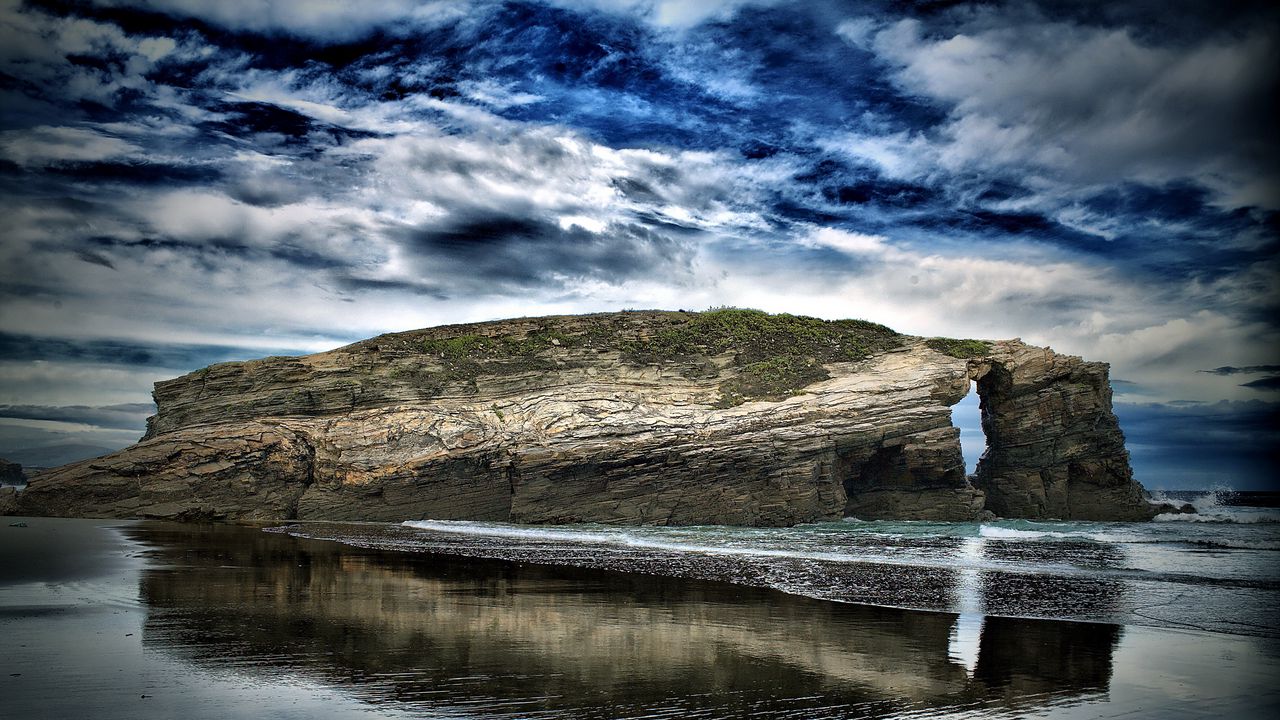 Wallpaper sea, rock, landscape