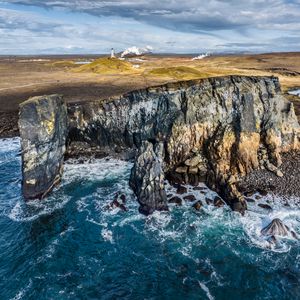 Preview wallpaper sea, rock, stones, lighthouse, nature