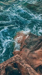 Preview wallpaper sea, rock, waves, water, stone