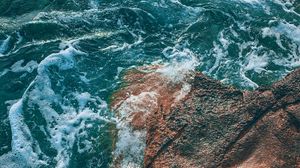 Preview wallpaper sea, rock, waves, water, stone