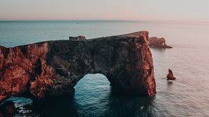 Preview wallpaper sea, rocks, cliff, water, landscape