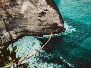 Preview wallpaper sea, rocks, cliffs, coast, landscape