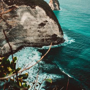 Preview wallpaper sea, rocks, cliffs, coast, landscape