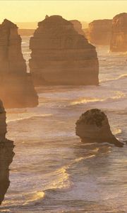 Preview wallpaper sea, rocks, coast, australia