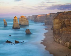 Preview wallpaper sea, rocks, landscape, nature