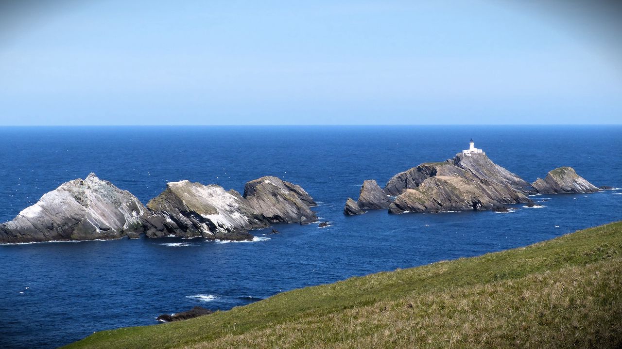 Wallpaper sea, rocks, lighthouse, sky, coast, landscape