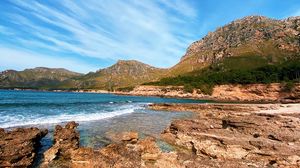 Preview wallpaper sea, rocks, shore, water, waves