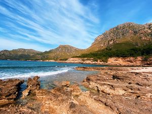 Preview wallpaper sea, rocks, shore, water, waves