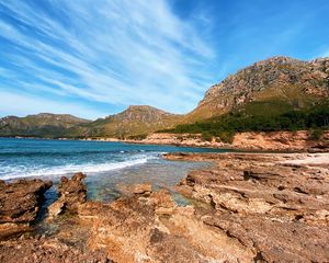 Preview wallpaper sea, rocks, shore, water, waves