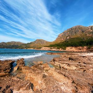 Preview wallpaper sea, rocks, shore, water, waves