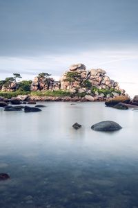 Preview wallpaper sea, rocks, stones, france