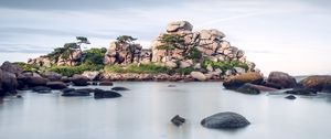 Preview wallpaper sea, rocks, stones, france