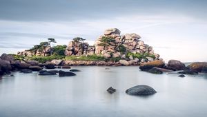 Preview wallpaper sea, rocks, stones, france