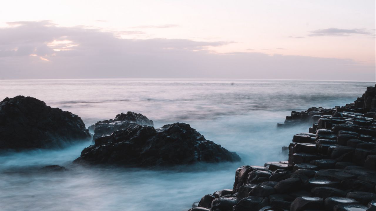 Wallpaper sea, rocks, stones, water, shore