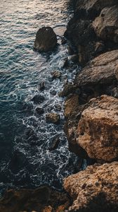 Preview wallpaper sea, rocks, stones, water, coast