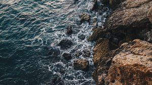 Preview wallpaper sea, rocks, stones, water, coast