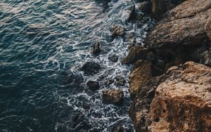 Preview wallpaper sea, rocks, stones, water, coast