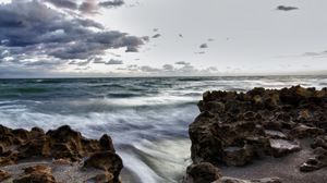 Preview wallpaper sea, rocks, stones, shore