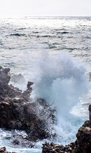 Preview wallpaper sea, rocks, waves, surf