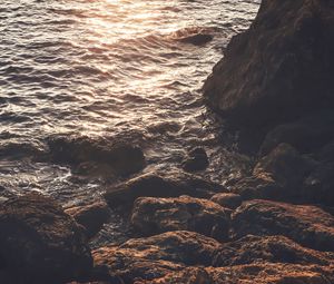 Preview wallpaper sea, rocks, waves