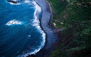 Preview wallpaper sea, shore, foam, surf