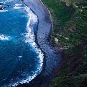 Preview wallpaper sea, shore, foam, surf