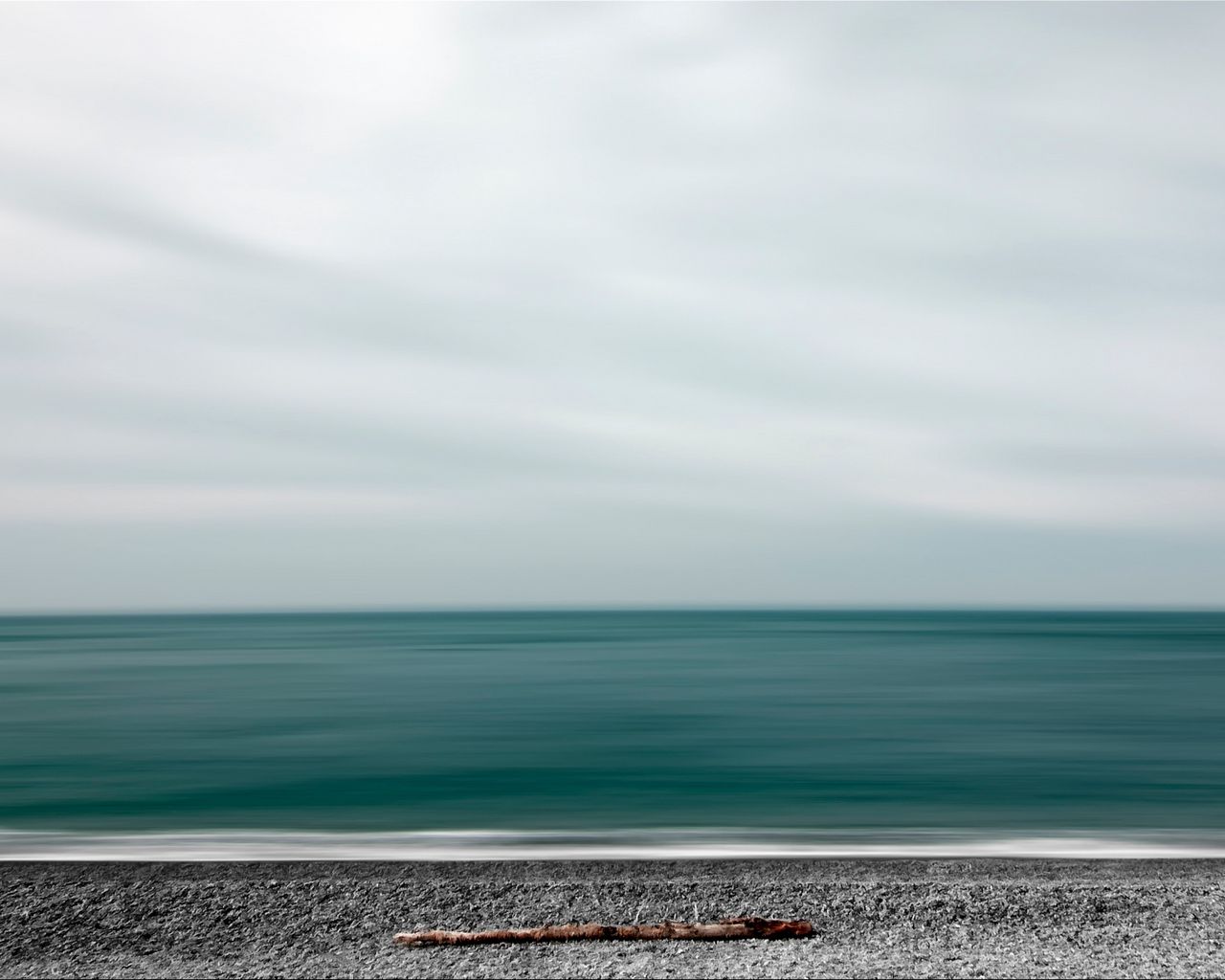 1280x1024 Wallpaper sea, shore, minimalism