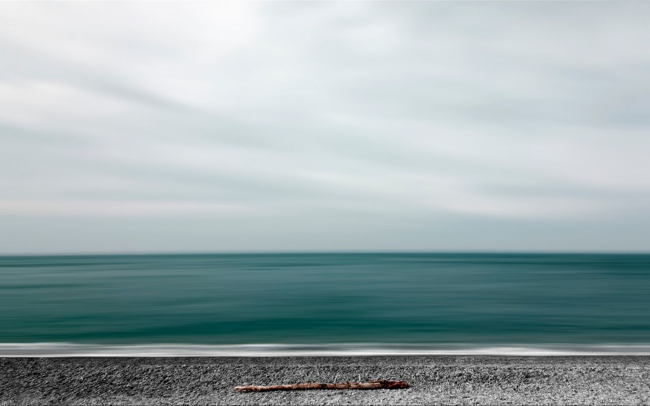 1280x800 Wallpaper sea, shore, minimalism