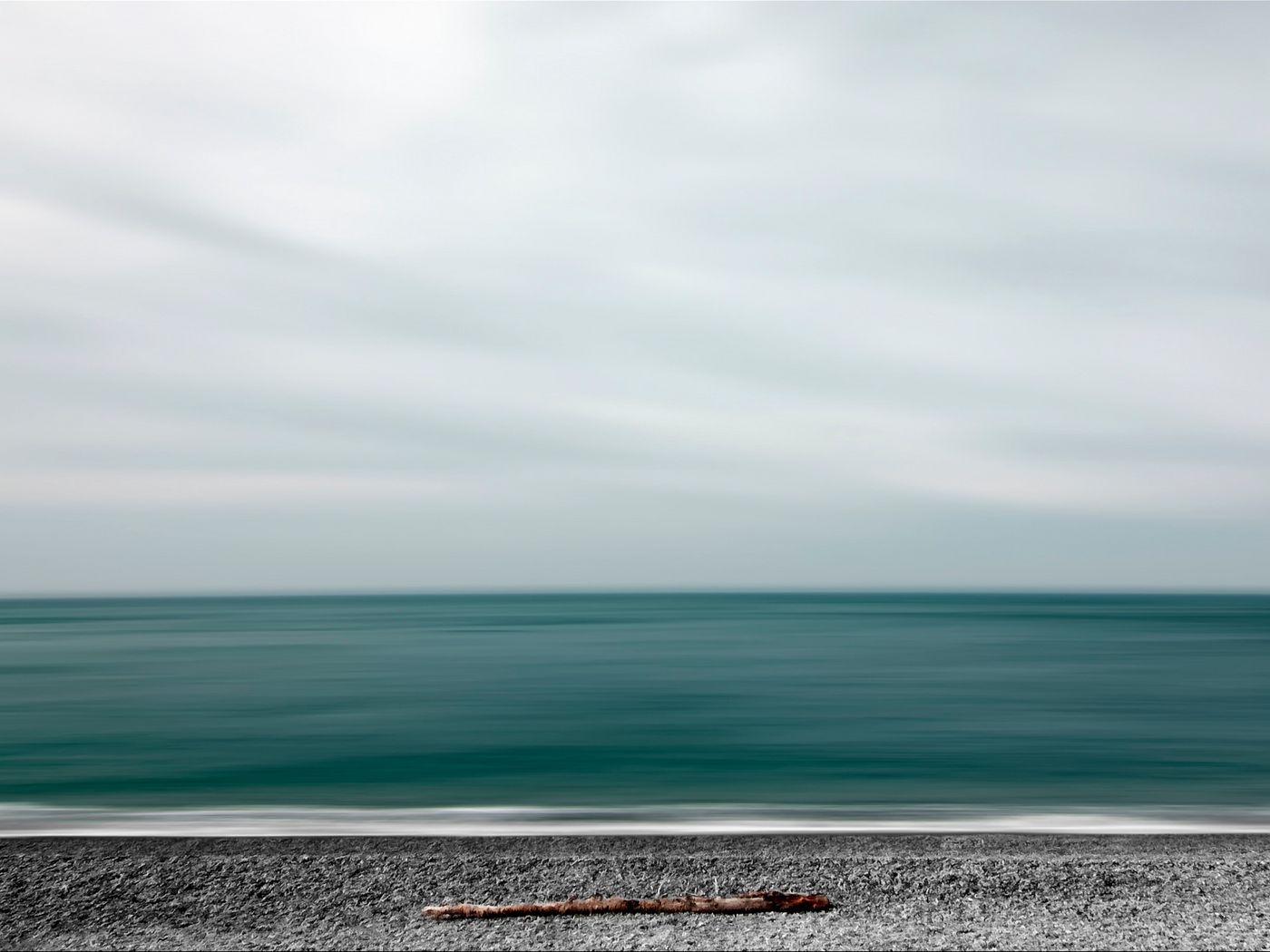1400x1050 Wallpaper sea, shore, minimalism