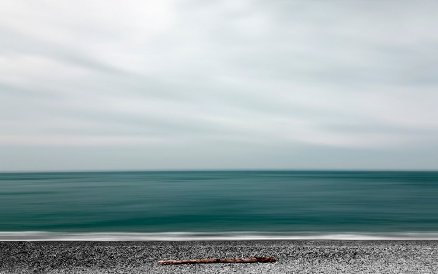 1440x900 Wallpaper sea, shore, minimalism