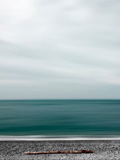 240x320 Wallpaper sea, shore, minimalism