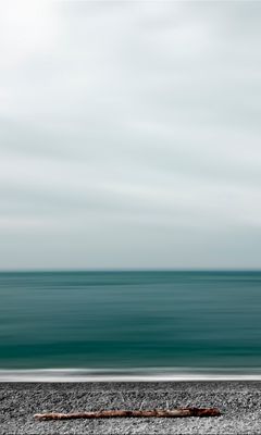 240x400 Wallpaper sea, shore, minimalism