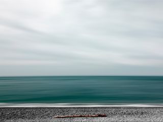 320x240 Wallpaper sea, shore, minimalism