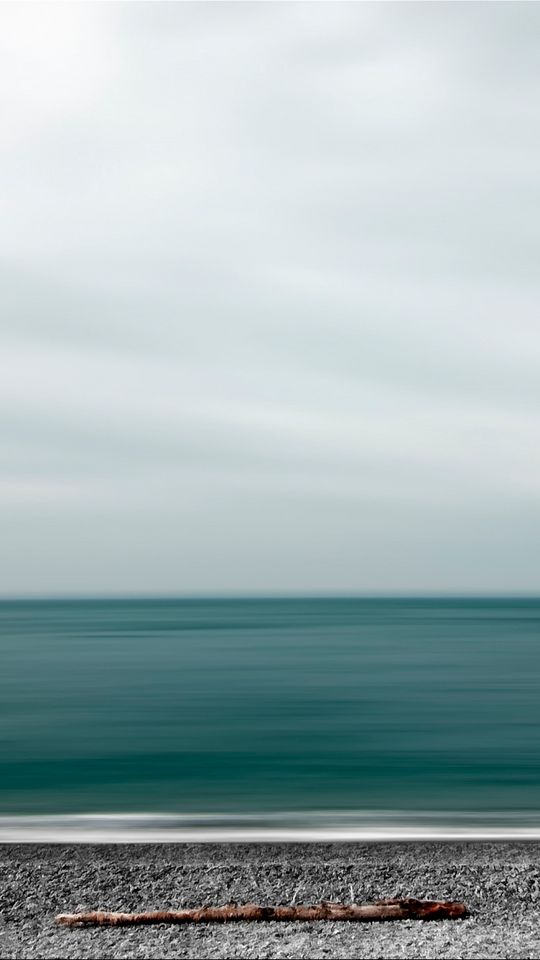 540x960 Wallpaper sea, shore, minimalism