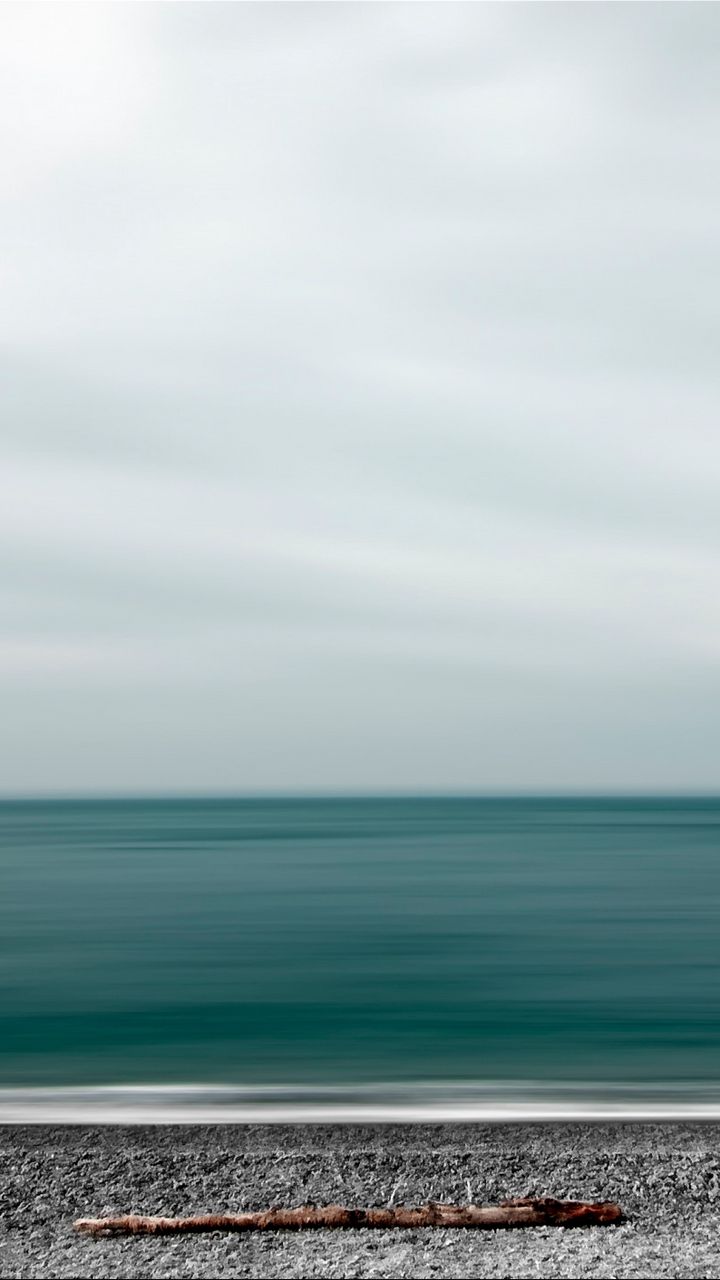 720x1280 Wallpaper sea, shore, minimalism